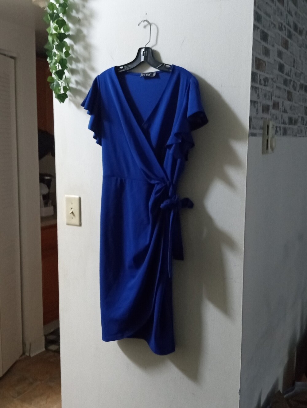 Wrap Dress in Royal Blue XL